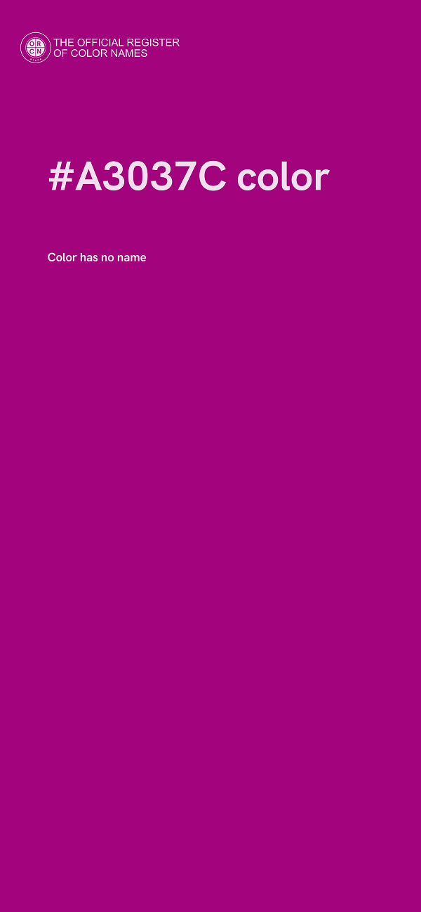 #A3037C color image