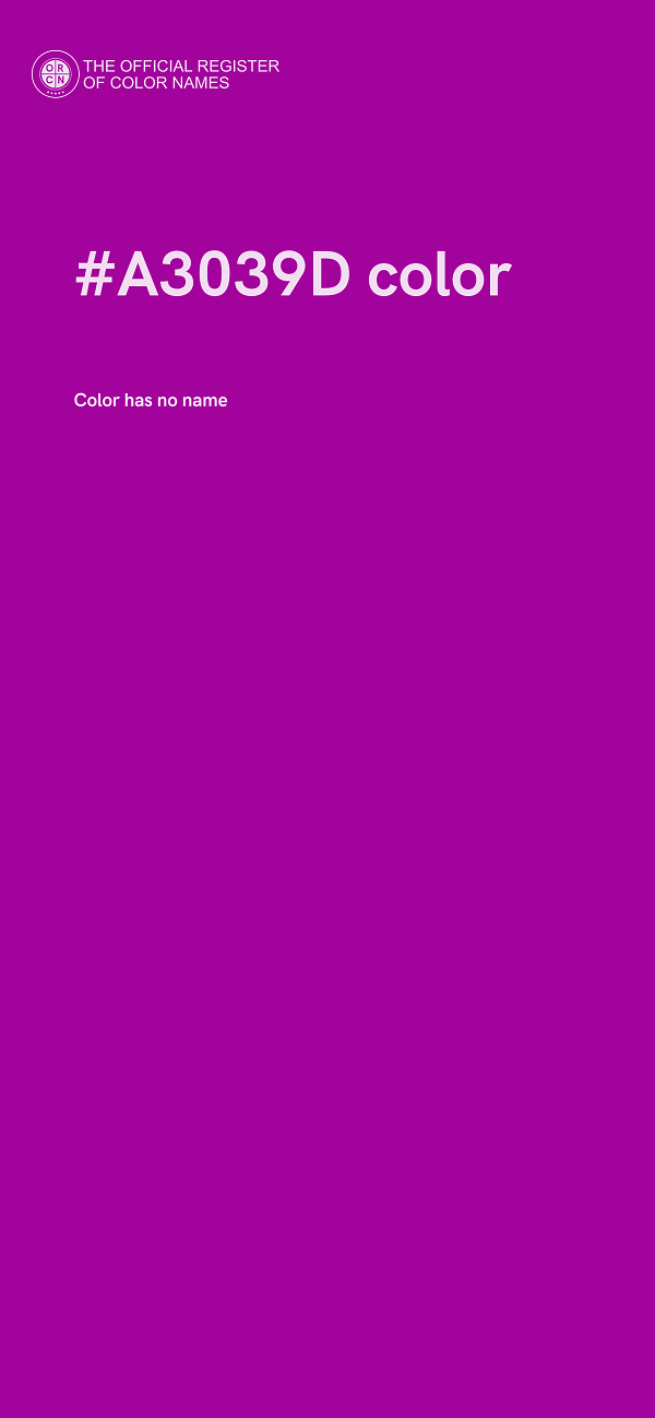 #A3039D color image