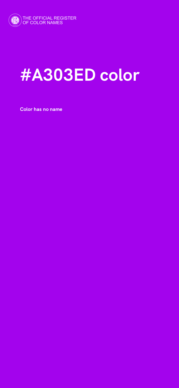 #A303ED color image