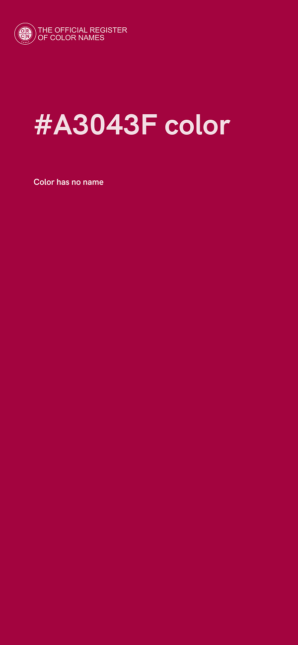 #A3043F color image