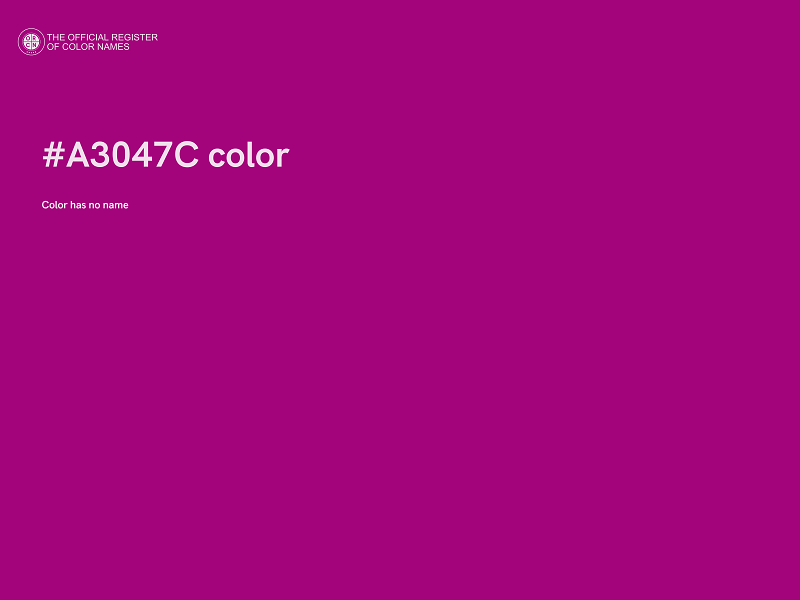 #A3047C color image