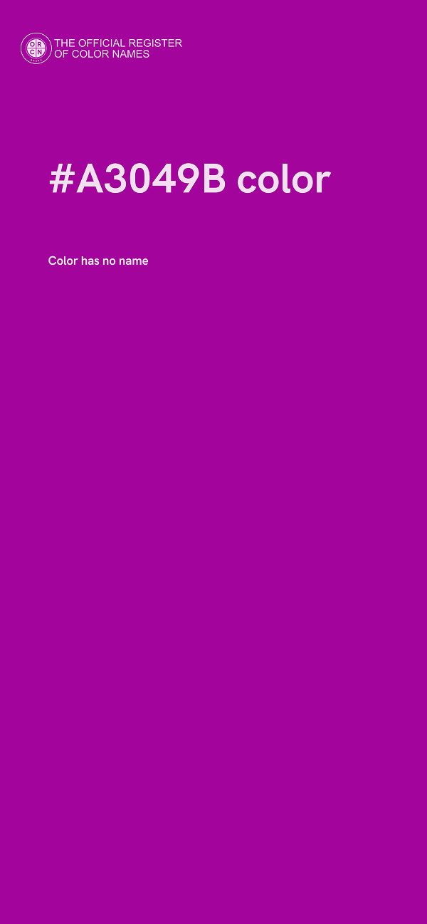 #A3049B color image