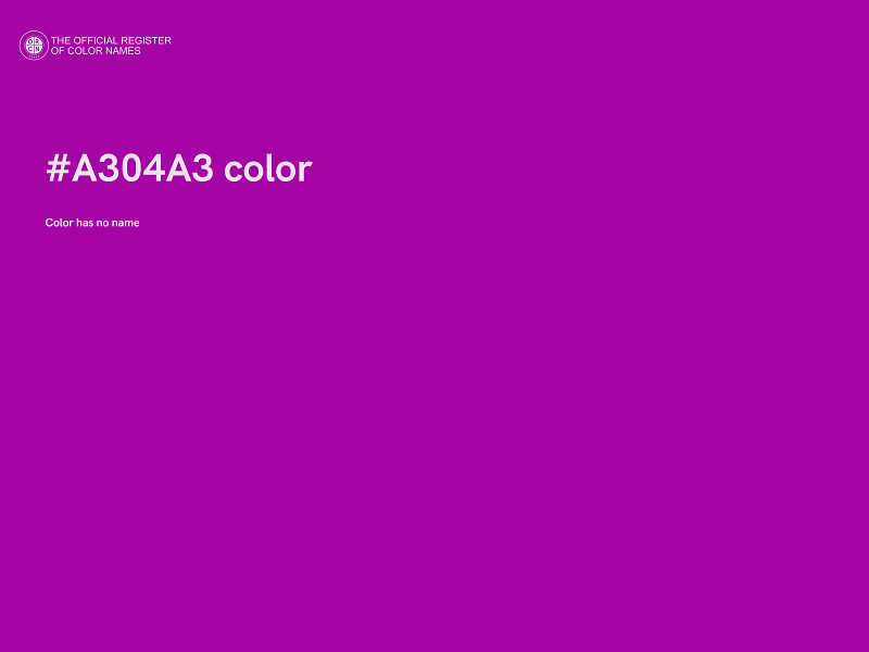 #A304A3 color image