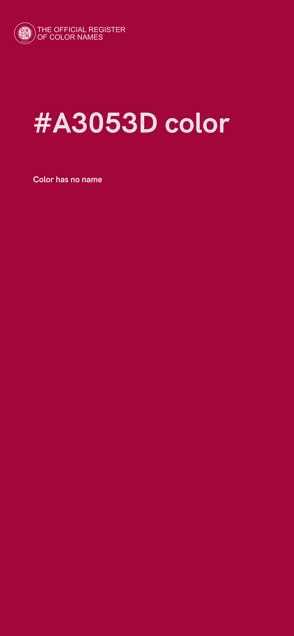 #A3053D color image
