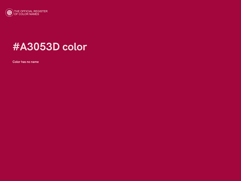 #A3053D color image