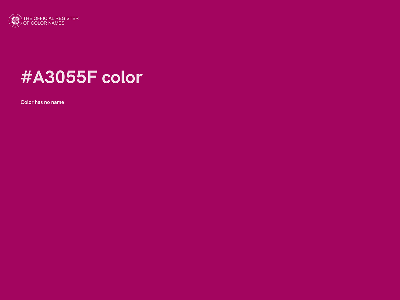 #A3055F color image