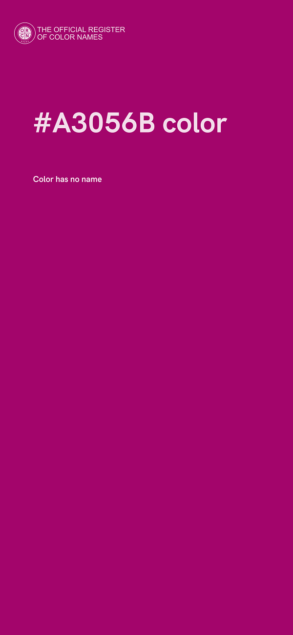 #A3056B color image