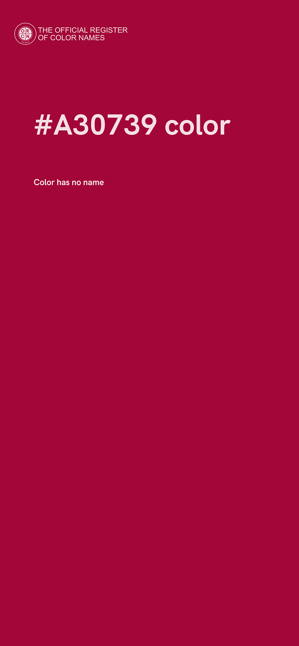 #A30739 color image