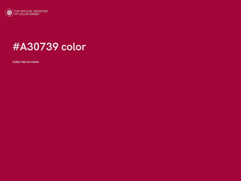 #A30739 color image