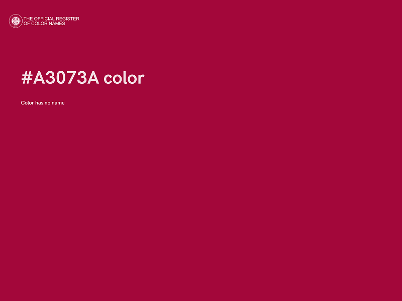#A3073A color image