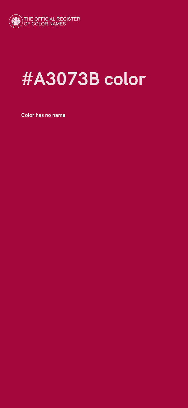 #A3073B color image