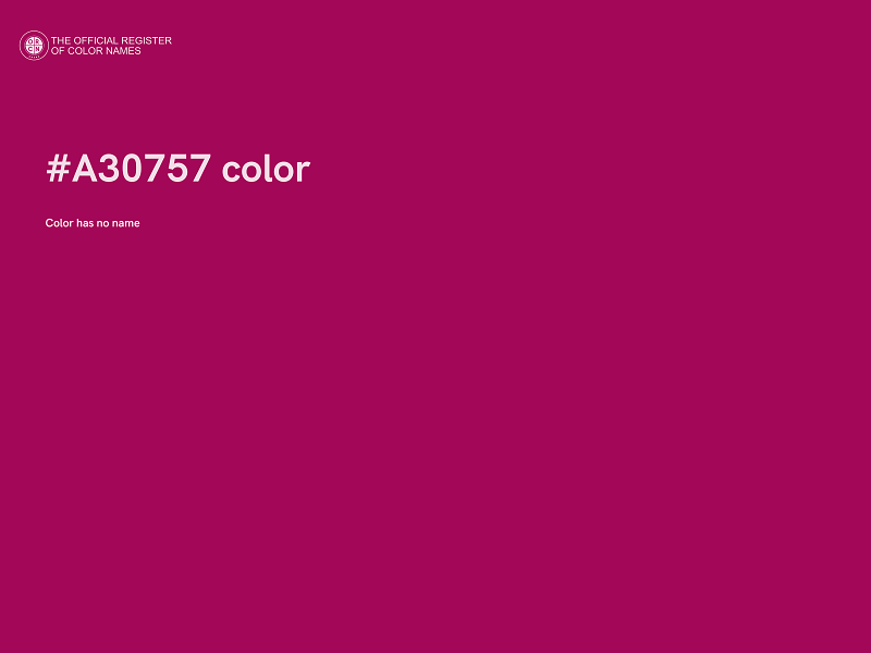 #A30757 color image