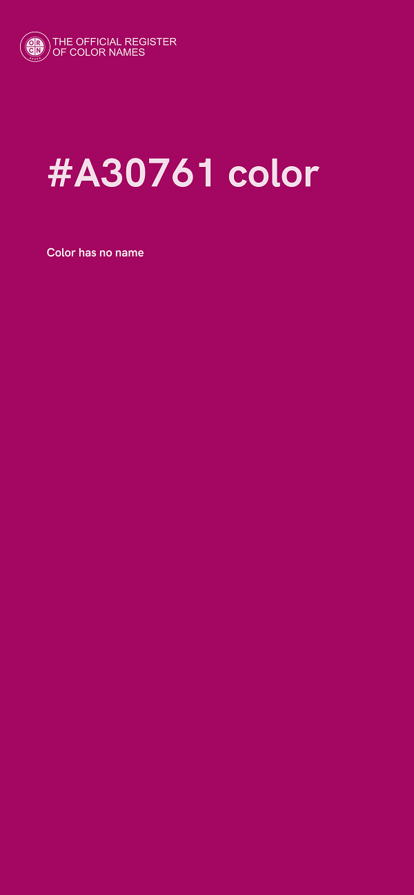 #A30761 color image