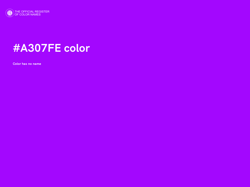 #A307FE color image