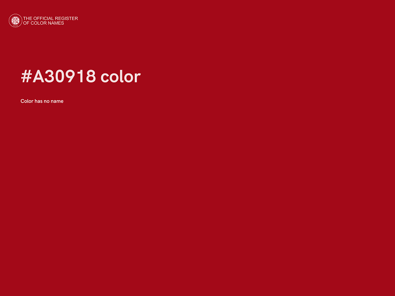 #A30918 color image