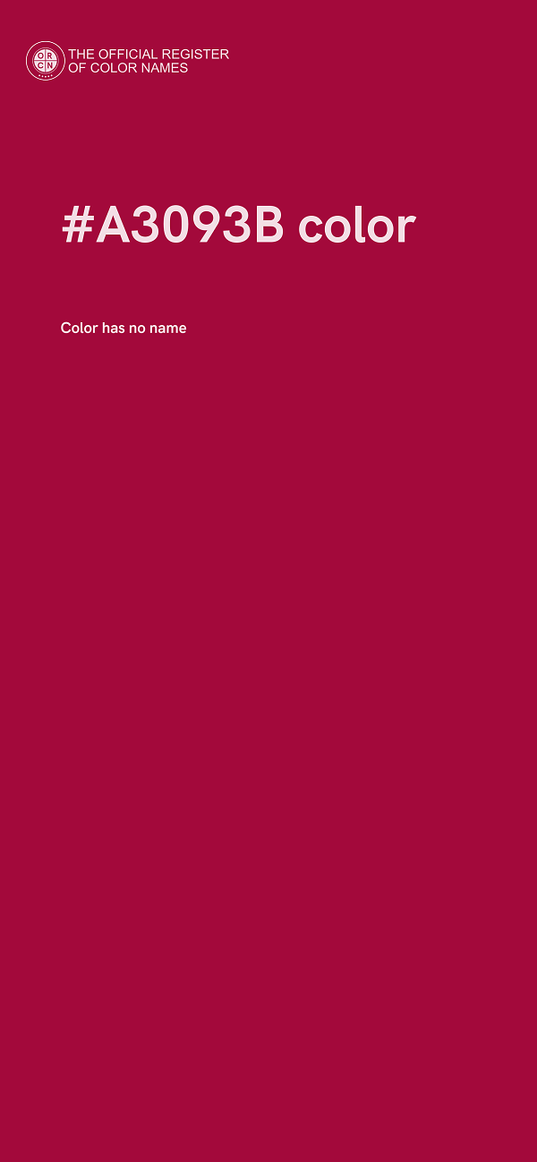 #A3093B color image