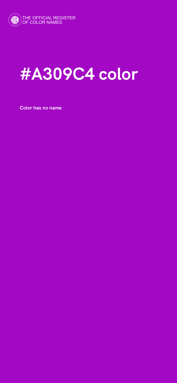 #A309C4 color image