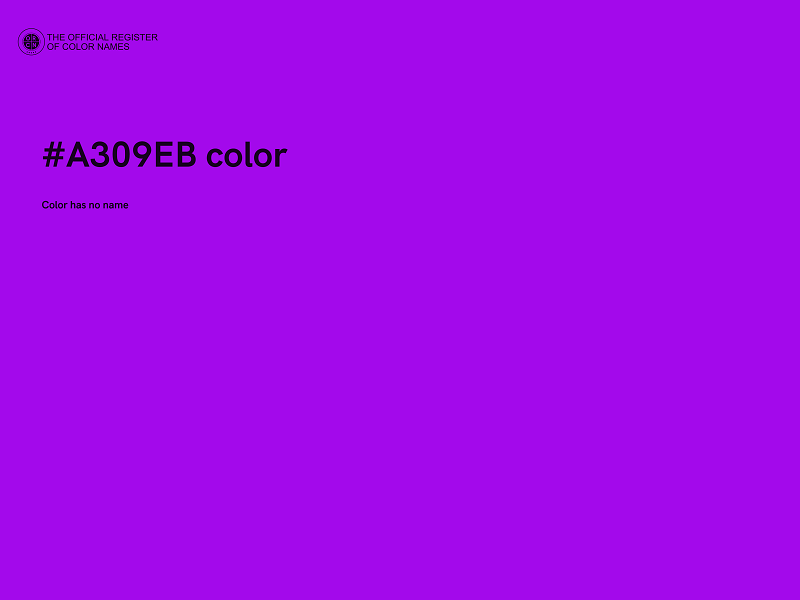 #A309EB color image