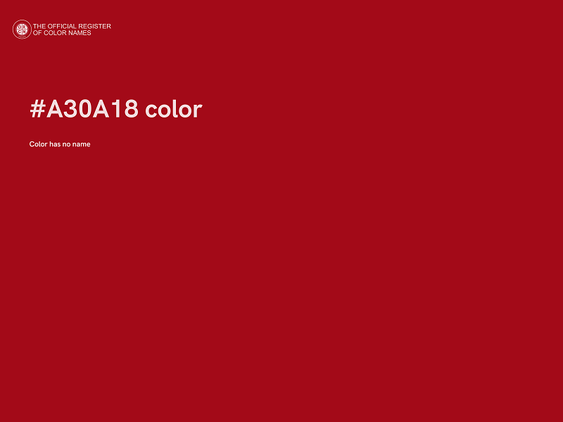 #A30A18 color image