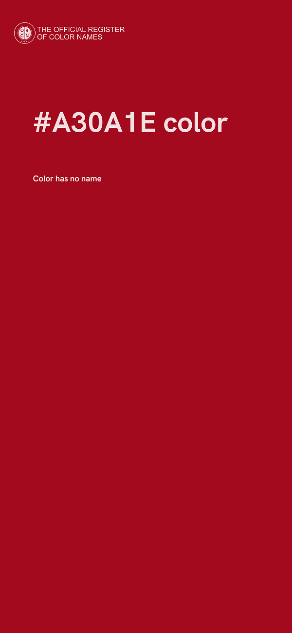 #A30A1E color image