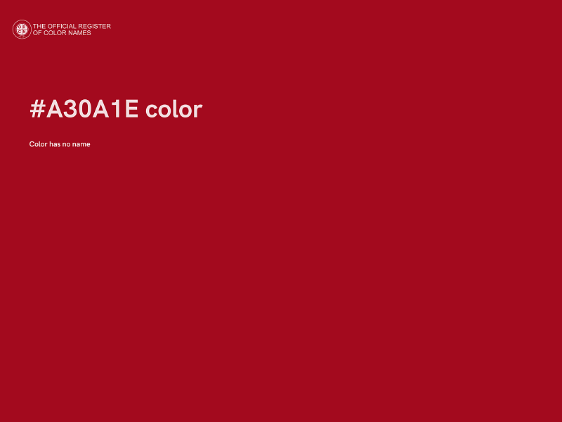 #A30A1E color image