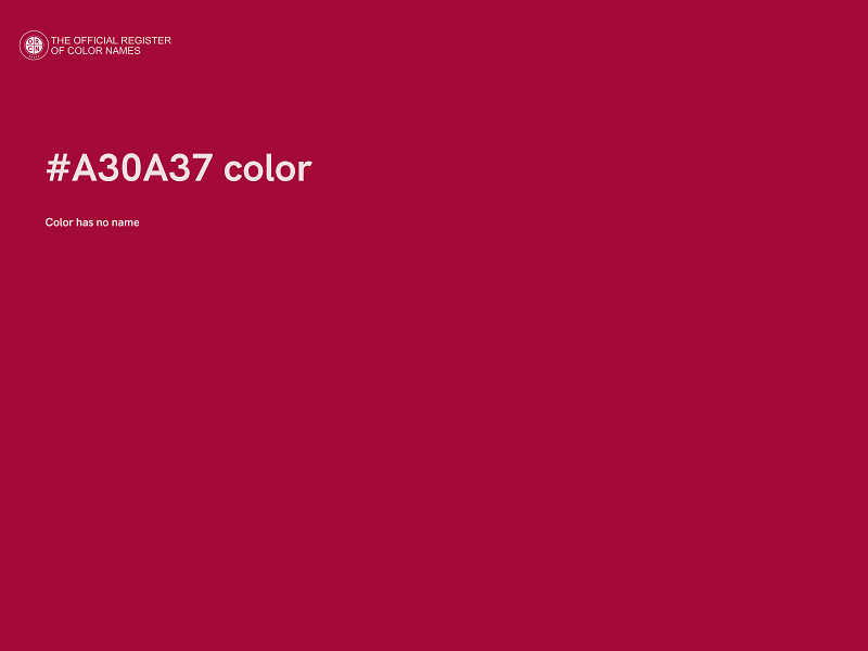 #A30A37 color image