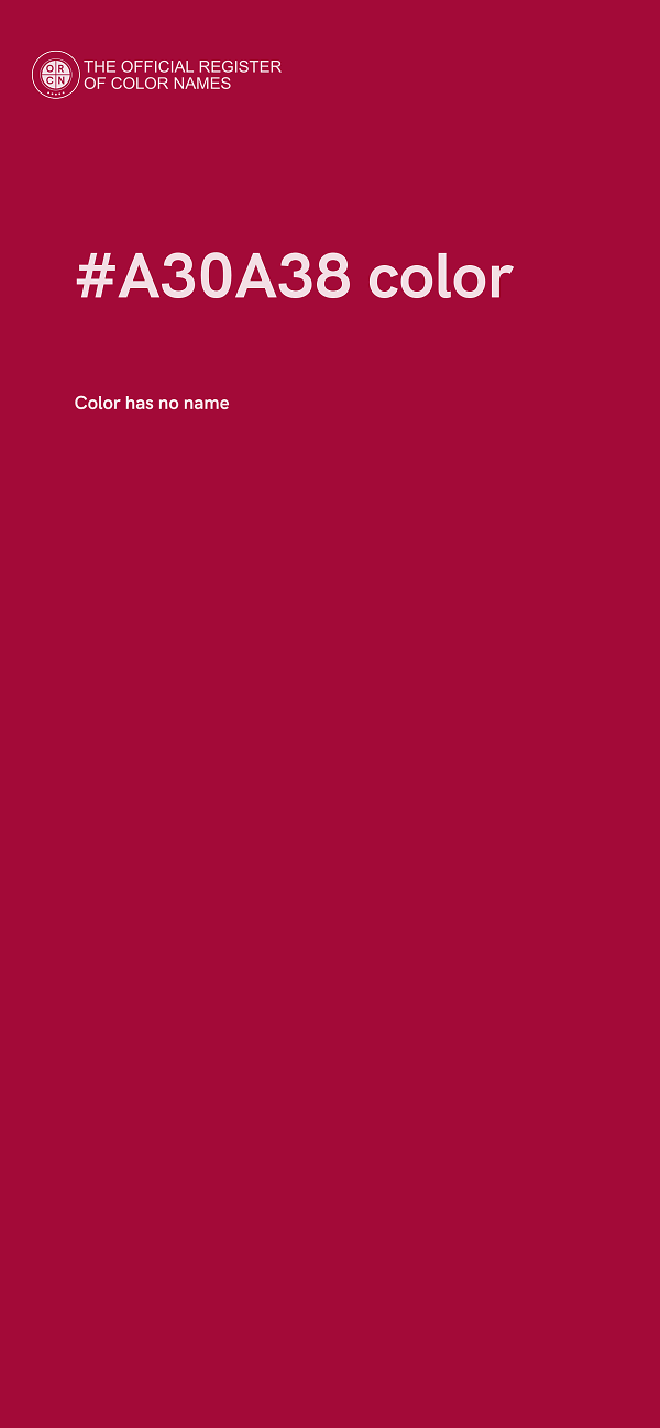 #A30A38 color image