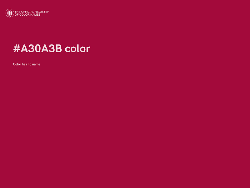 #A30A3B color image