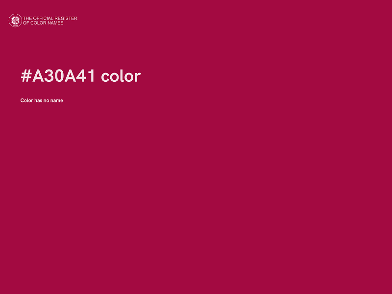 #A30A41 color image