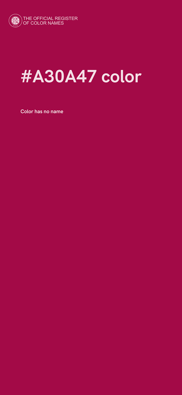 #A30A47 color image