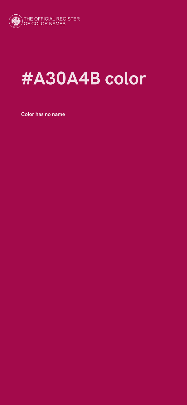 #A30A4B color image