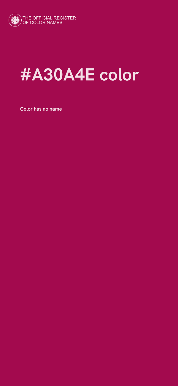 #A30A4E color image