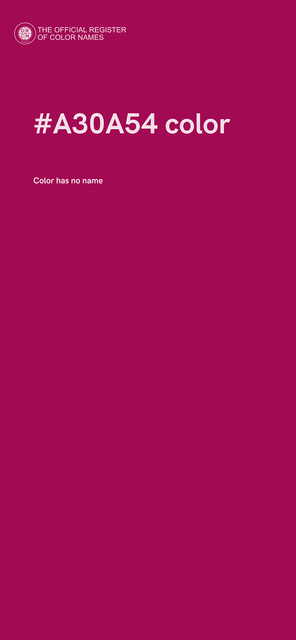 #A30A54 color image