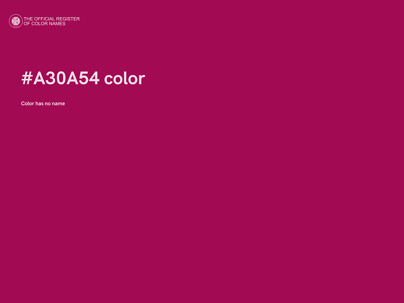 #A30A54 color image