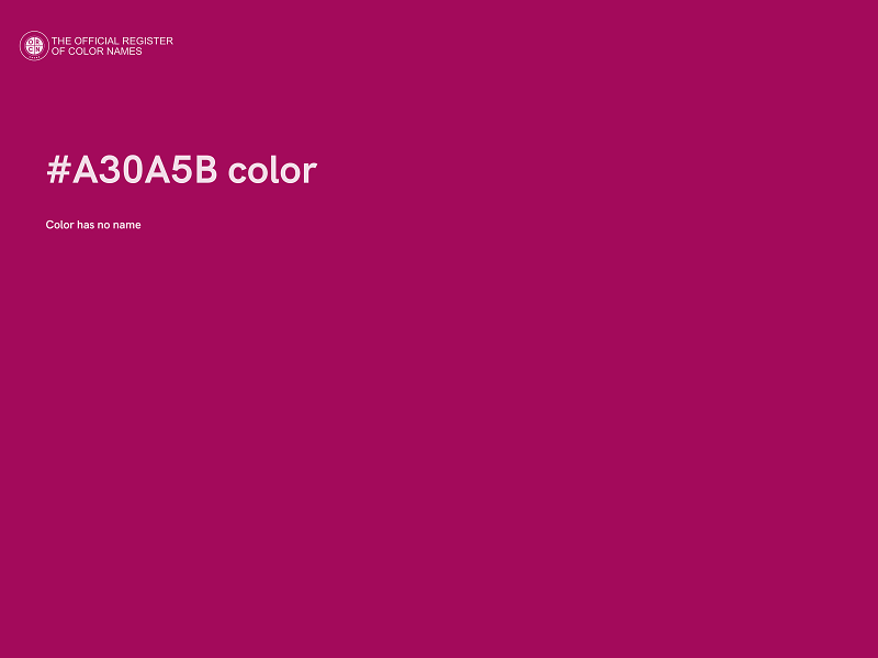 #A30A5B color image
