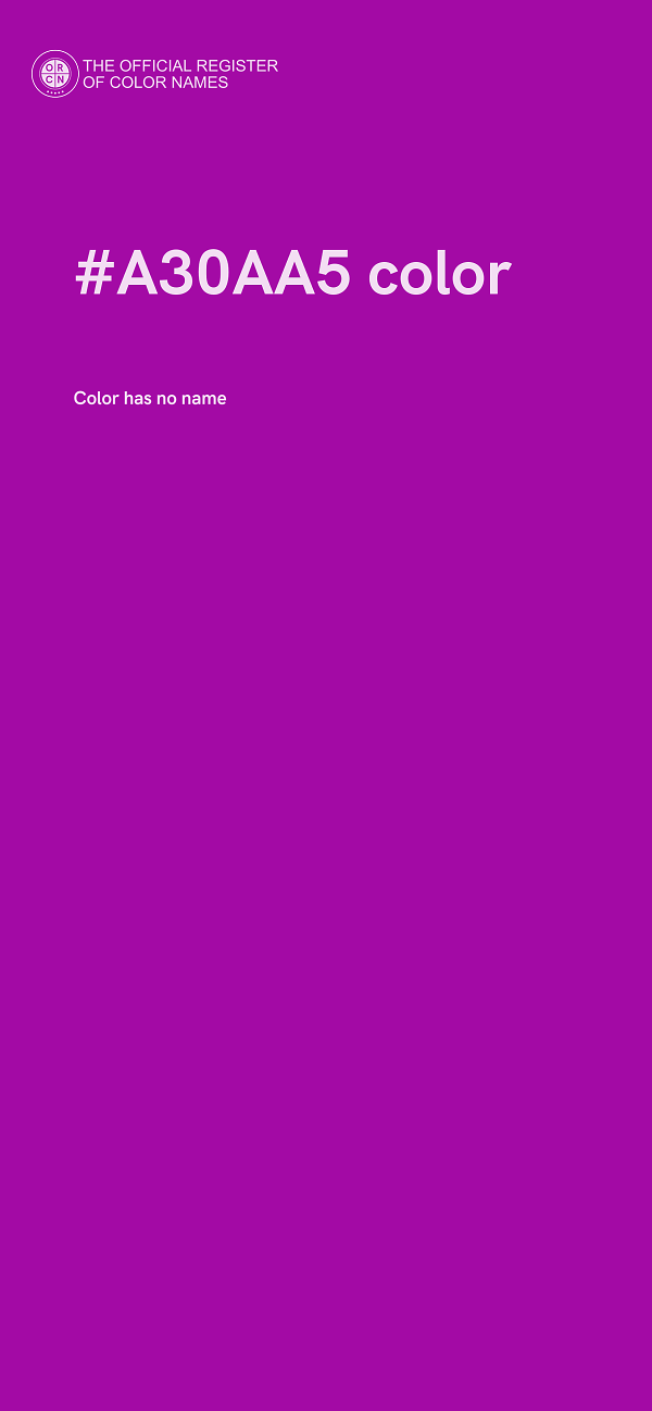 #A30AA5 color image
