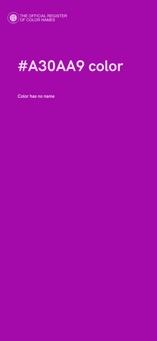 #A30AA9 color image