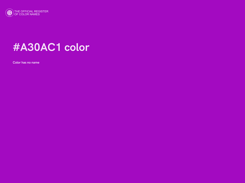 #A30AC1 color image