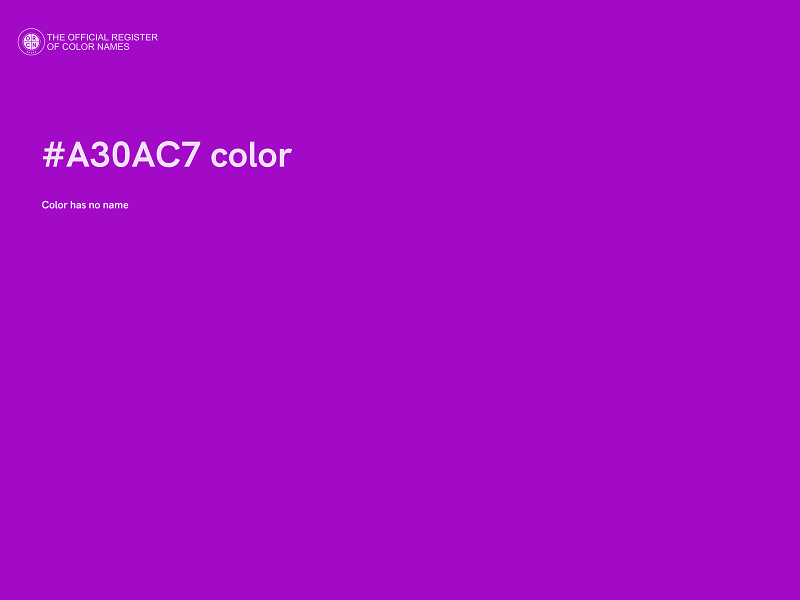 #A30AC7 color image