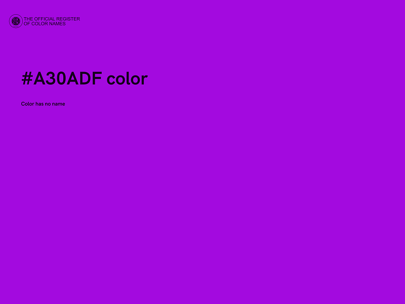 #A30ADF color image