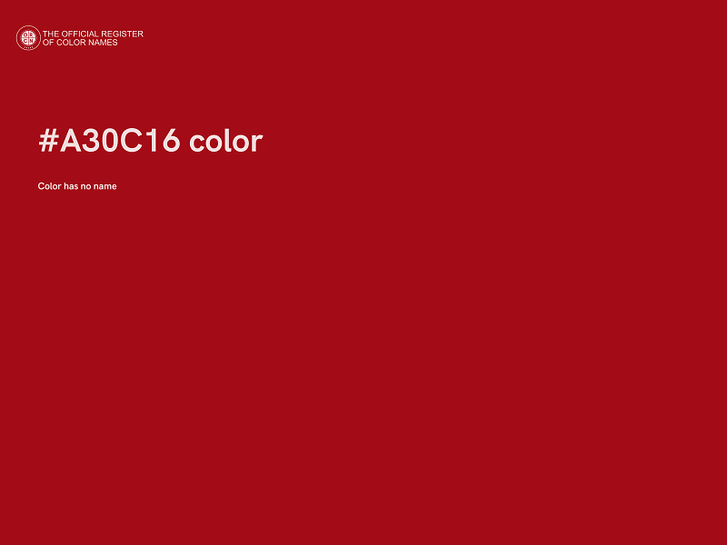 #A30C16 color image