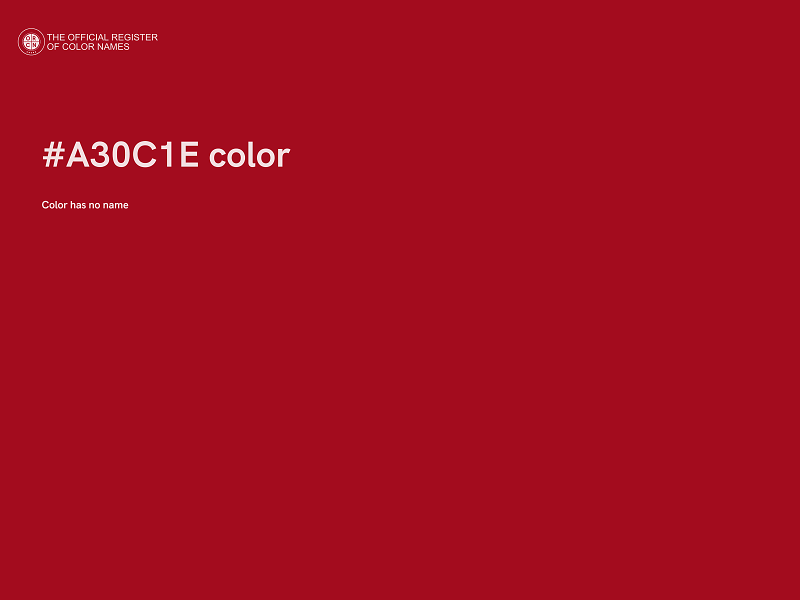 #A30C1E color image