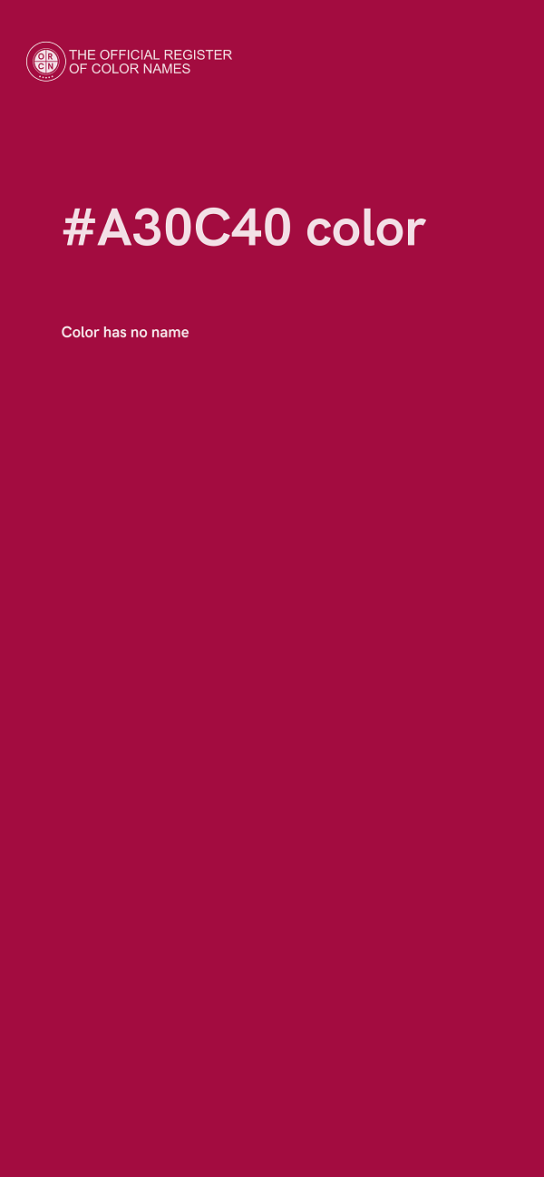 #A30C40 color image