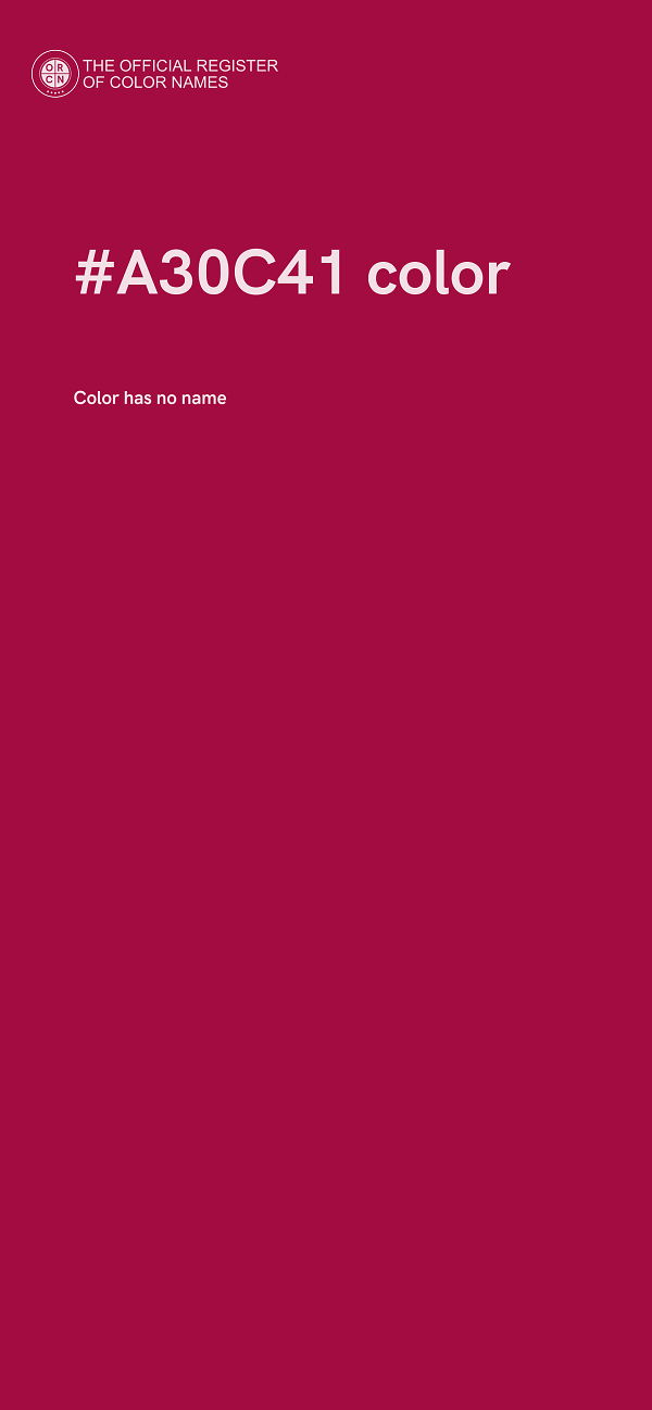 #A30C41 color image