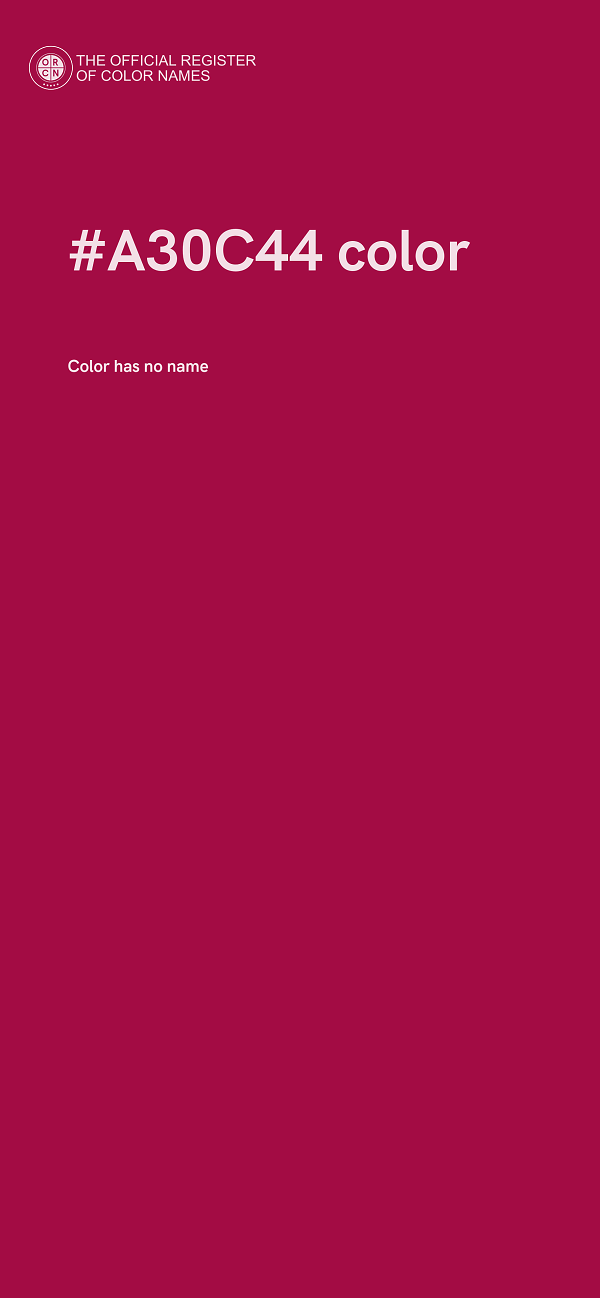 #A30C44 color image