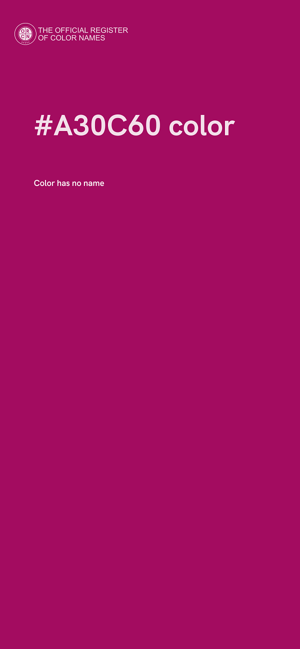 #A30C60 color image
