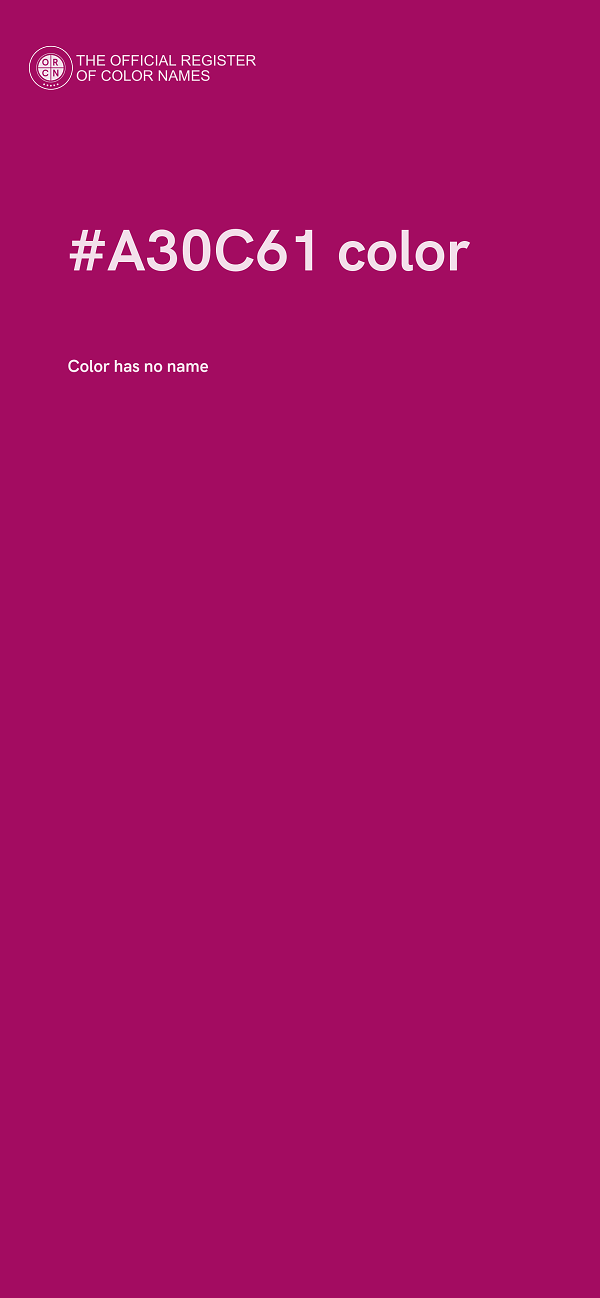 #A30C61 color image