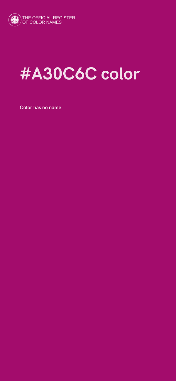 #A30C6C color image