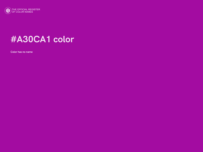 #A30CA1 color image