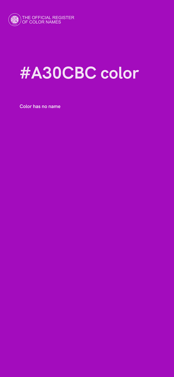 #A30CBC color image